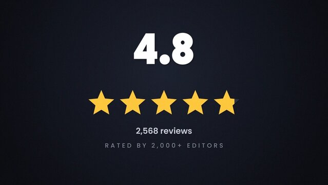 Variable Font Animated Star Rating Review Counter