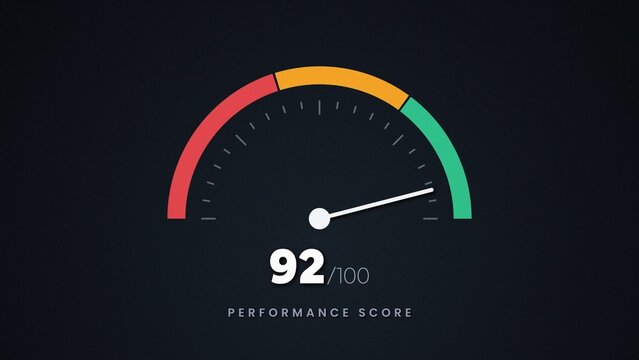 Variable Font Score Gauge Speed Dial Indicator