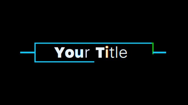 Variable Font RGB Glitch Split Lower Third