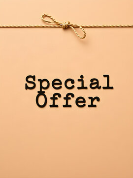 Special Offer rustic craft paper banner with twine string for small business