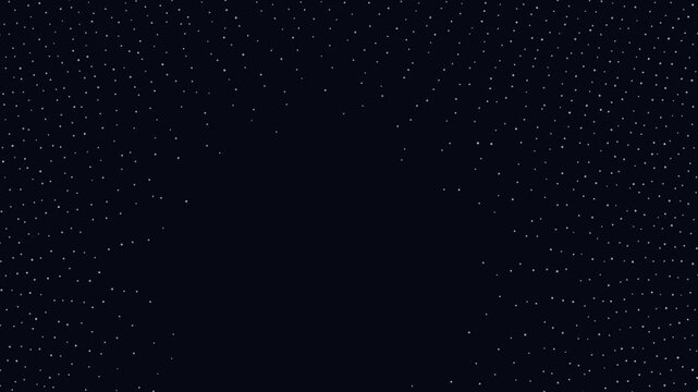 Futuristic Abstract Digital Particle Animation Dark Blue Motion