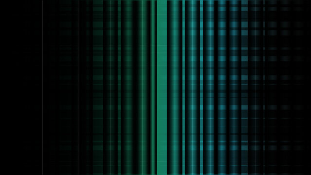 Abstract teal vertical lines with dark gradient shadows on a textured background