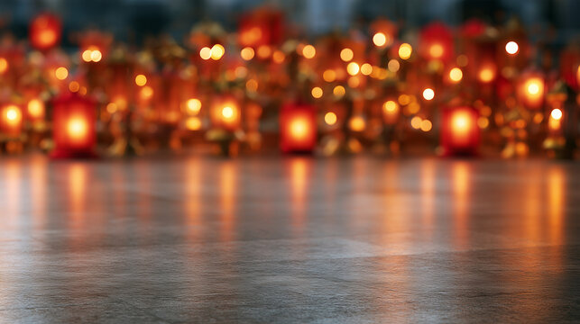 Abstract All Saints Day Cemetery Bokeh with Text Space. all souls day, all saints day background.