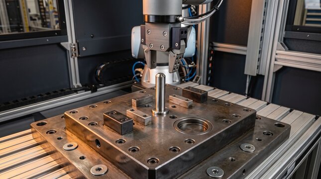 Gauge fixture verifies robot end effector accuracy