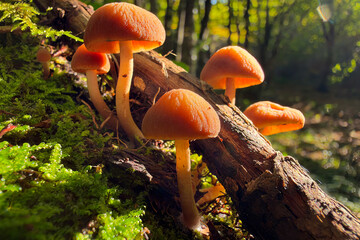 mushrooms in the forest © Yasin