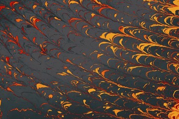 Ebru marble conch effect surface pattern design for print © Hulya Koca/imageBROKER