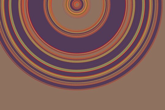 Abstract colorful semi circle geometric pattern design and background
