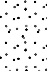 Black background png transparent, polka dot pattern in simple design © Rawpixel.com
