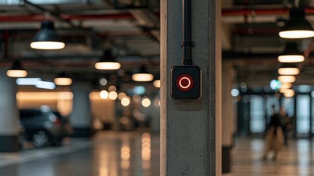 Smart ventilation system monitoring radon concentrations in underground parking facilities, indoor environmental safety, radon detection, building ventilation, occupational
