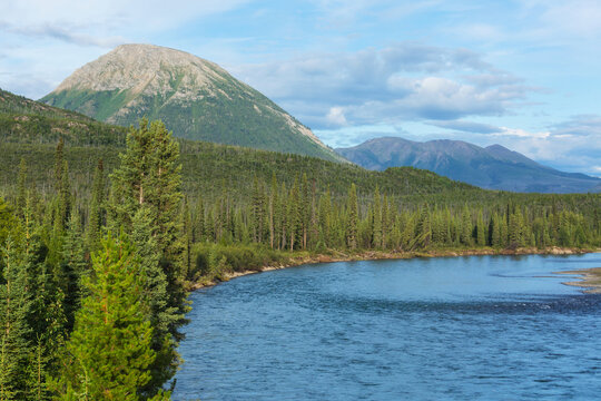 Lake in tundra