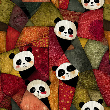 Panda Bear Patchwork