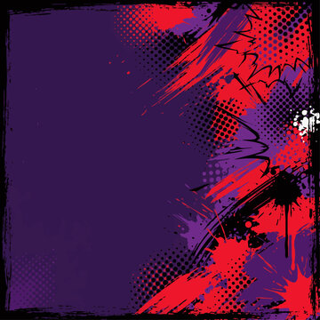 Dynamic Abstract Grunge Sports Wallpaper With Cartoon Shapes