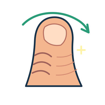 Fingertip Returning to Normal Icon