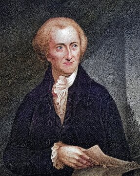 George Read, 1733 to 1798, American statesman and founding father A signer of the Declaration of Independence Nineteenth-century engraving by JB Longacre after a painting by Pine, Historical, digitally restored reproduction from a nineteenth-century original, Record date not stated