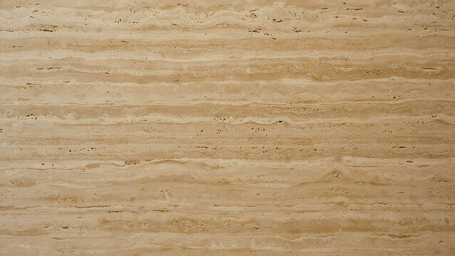 The image shows a macro close-up of a layered, light-tan to beige sedimentary rock surface with natural parallel strata and fine hairline cracks