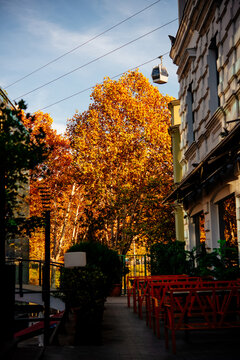 View of Old town Sololaki in Tbilisi, Georgia.