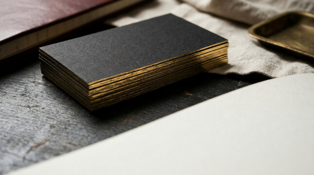 Elevate your professional image this black friday luxury season with premium gilded-edge business cards, symbolizing success and refined elegance