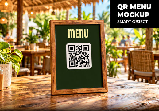 Qr Menu Mockup