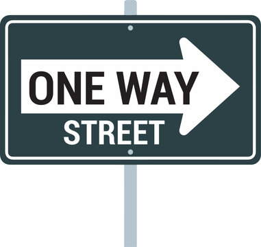 One Way Street Traffic Sign