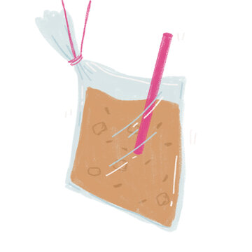 Teh ais ikat tepi