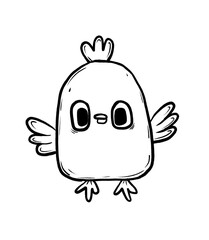 Bird cartoon character © WT.studiO