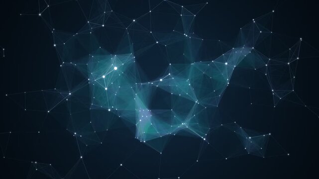 Cosmic constellation network glows with celestial light patterns