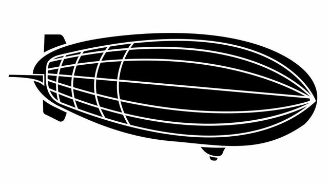  Zeppelin Airship fly at sky reprsentative transportation
