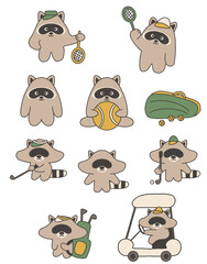 Raccoon's Sports © BIJIN