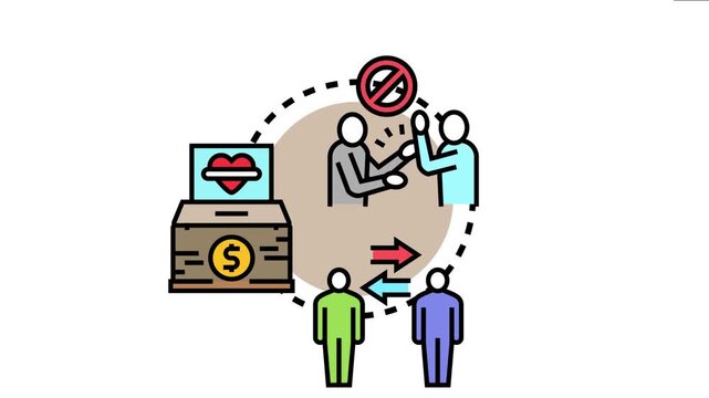 Charity trust protecting donations while managing financial giving and receiving processes, helping people allocate resources for social support and philanthropic investment