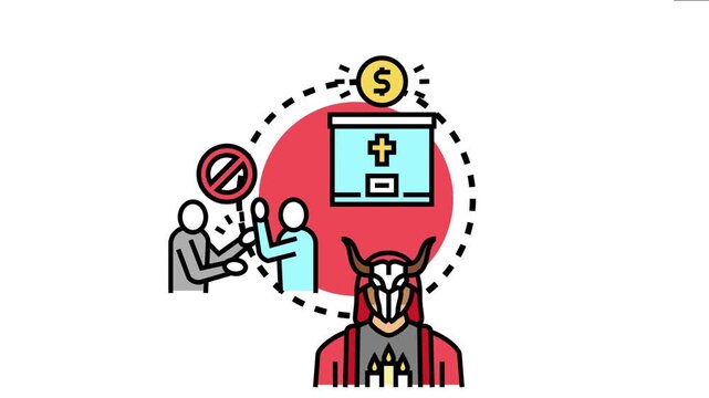 Religious organization accepting financial donations for its mission while encountering opposition and exclusion from certain individuals. Highlighting concepts of charity. Belief