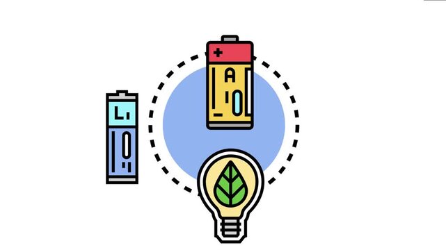 Chargeable battery cells representing modern energy storage solutions, illustrating sustainable power transfer and renewable electricity applications with eco friendly concepts
