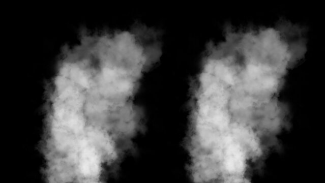 Abstract Smoke Background with Flowing Vapor and Atmospheric Effects