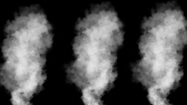Abstract Smoke Background with Flowing Vapor and Atmospheric Effects