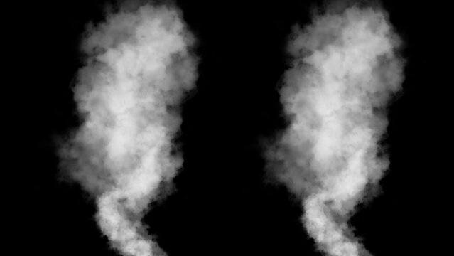Abstract Smoke Background with Flowing Vapor and Atmospheric Effects