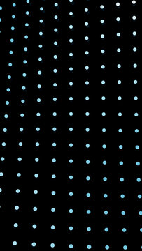 Blue dots gradient pattern on black background digital illustration