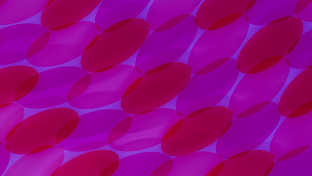 Abstract overlapping purple and magenta elliptical pattern digital
