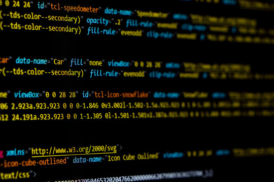 Programming coding screen, web developer coding screen.Programming or coding screen . Technology abstract background of coding screen, Programming screen, Source code. Data security concept.