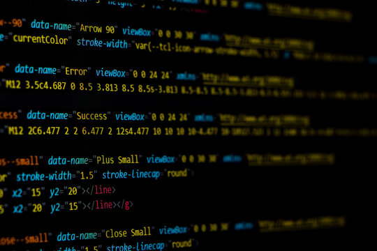 Programming coding screen, web developer coding screen.Programming or coding screen . Technology abstract background of coding screen, Programming screen, Source code. Data security concept.