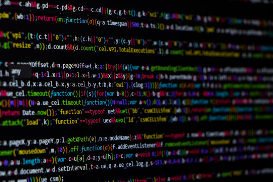 Programming coding screen, web developer coding screen.Programming or coding screen . Technology abstract background of coding screen, Programming screen, Source code. Data security concept.
