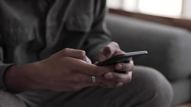 Close-Up of Fingers Navigating a Smartphone Map Interface, Digital Navigation and Mobile Technology