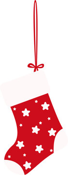 Christmas Stocking ,Vector Illustration