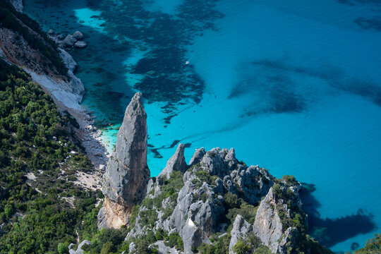 Mountainous coastal landscape