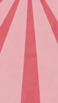 Vertical video: Pink field shifting to dark stripes, bands converging upward showing paper texture