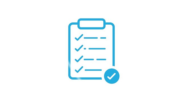 Document icon related to bill and payment animation featuring digital invoice confirmation