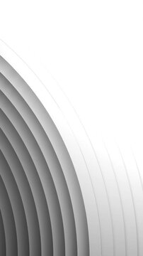 Vertical video: Camera panning revealing gray arcs sliding inward, shadows deepening, showing depth
