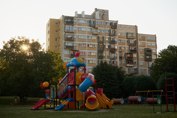 osiedle mieszkaniowe,plac zabaw  © Marcin Łazarczyk