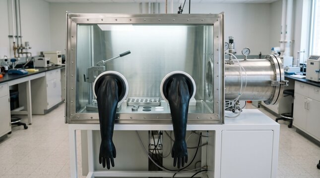 Glovebox Workstation with Coin Cell Battery Research Equipment