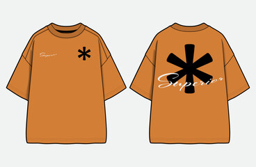 Obraz na płótnie Canvas Trendy Streetwear T-Shirt Collection with Colorblock and Cut and Sew Details