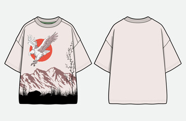 Fototapeta na wymiar Cool Graphic T-Shirt Designs for Boys and Men Streetwear