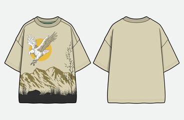 Fototapeta na wymiar Cool Graphic T-Shirt Designs for Boys and Men Streetwear